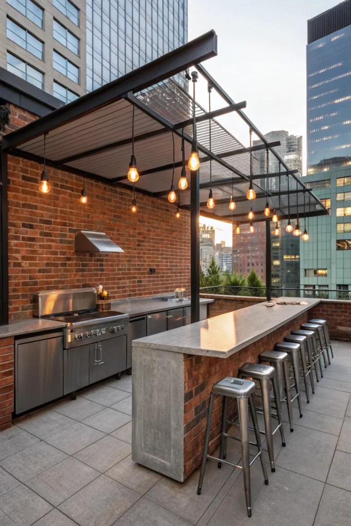 5 urban industrial edge deck kitchen with brick