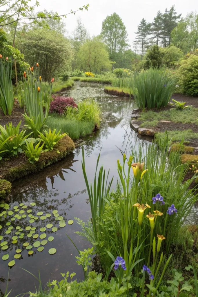 50 bog garden pond a pond with marsh plants li