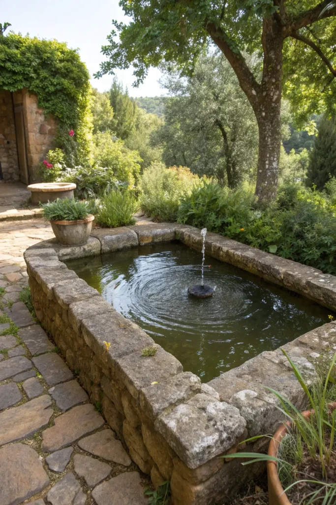 52 courtyard pond a small courtyard pond with