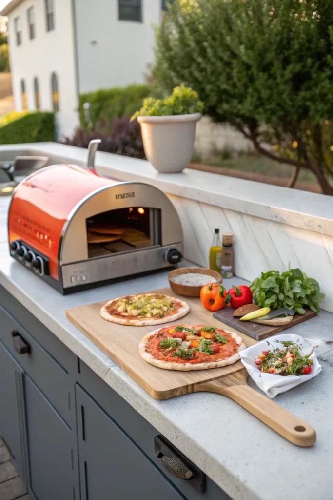 6 gozney roccbox modern outdoor countertop with