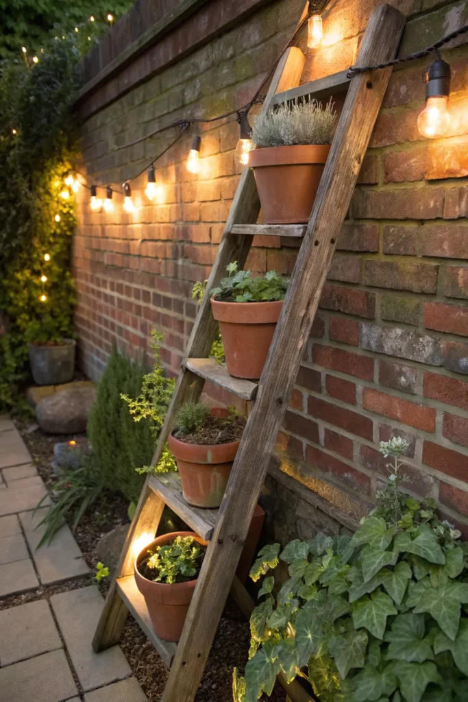 6 ladder plant stand a rustic wooden ladder lean