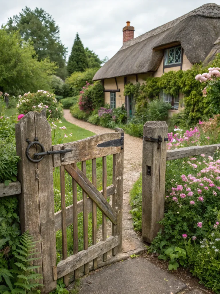 6 rustic farmhouse gate cottage garden gate idea