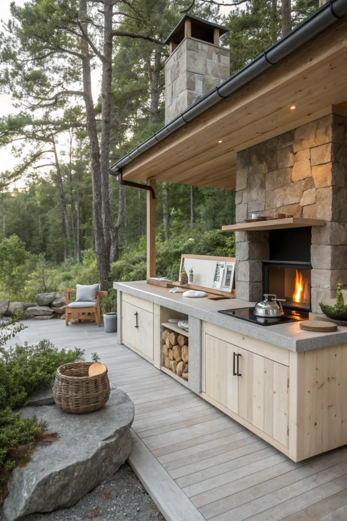 6 scandinavian cabin kitchen minimal outdoor kit