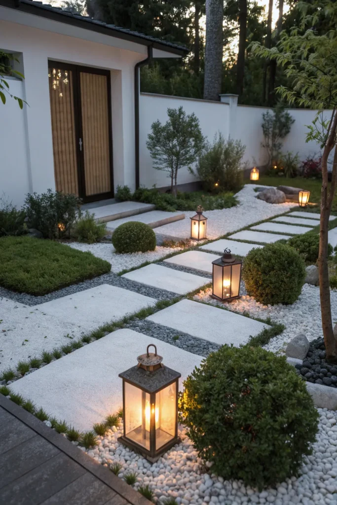 6 scandinavian inspired white garden minimalist