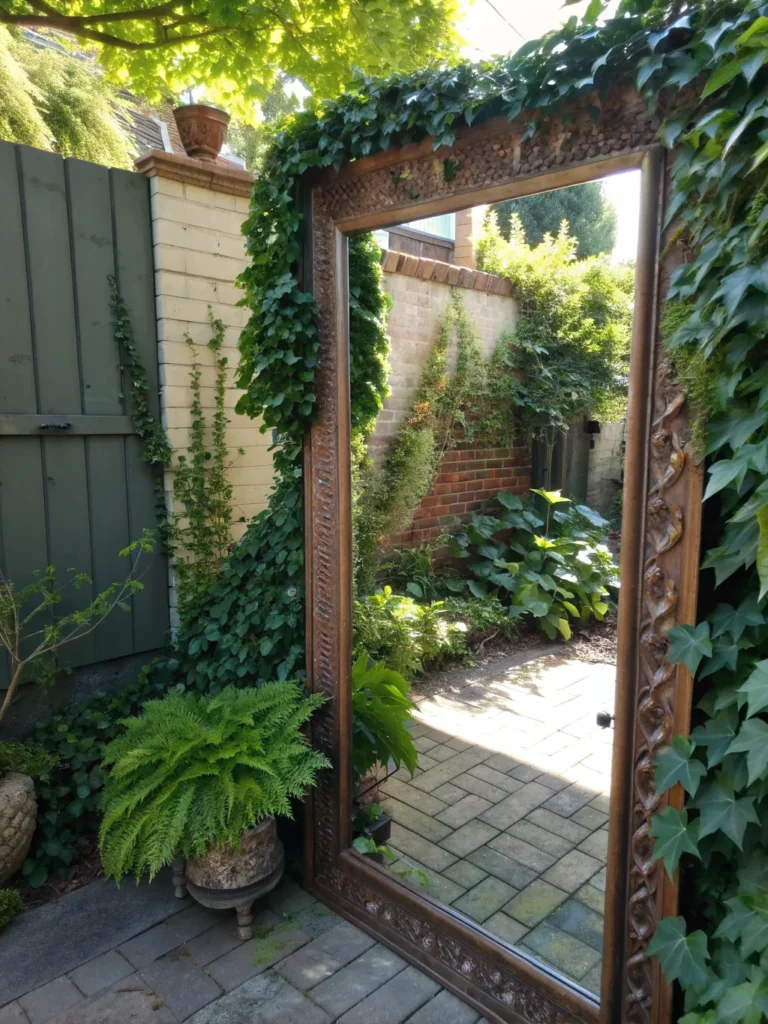 6 small courtyard garden with a large ornate outd