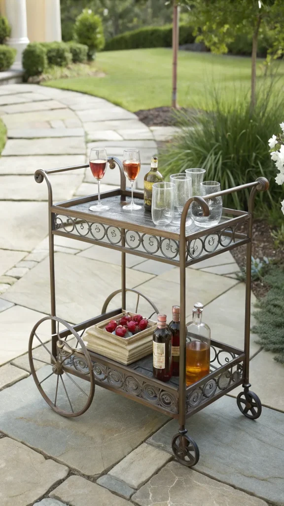 6 vintage metal bar cart a charming vintage st
