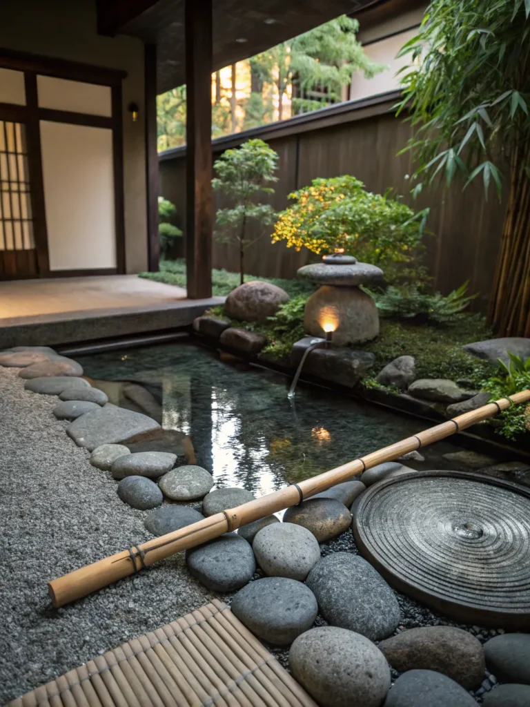 6 zen garden pond minimalist japanese inspired