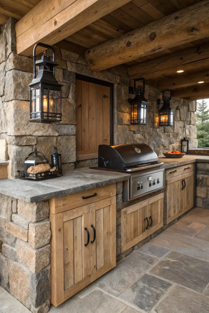 7 barnwood and stone kitchen showcase a kitchen