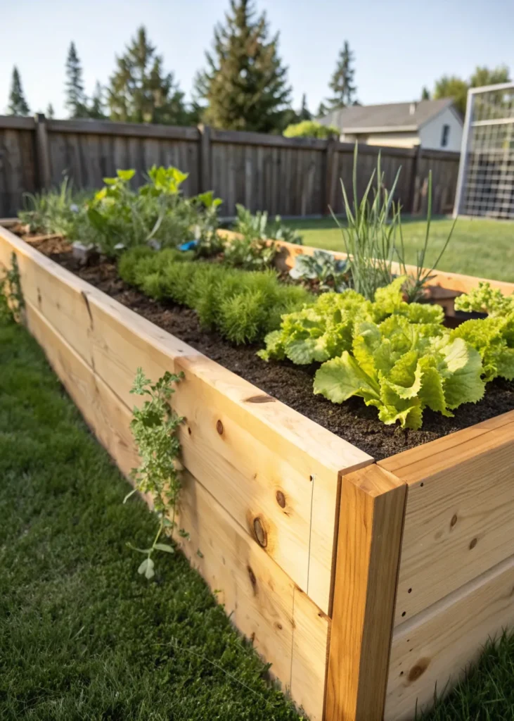 7 cedar raised garden bed kit a freshly assemb