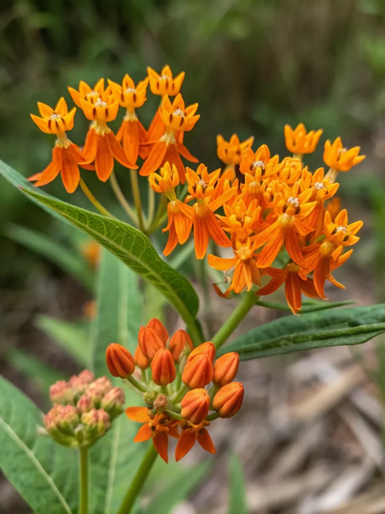 7 close up of butterfly weed wild flower