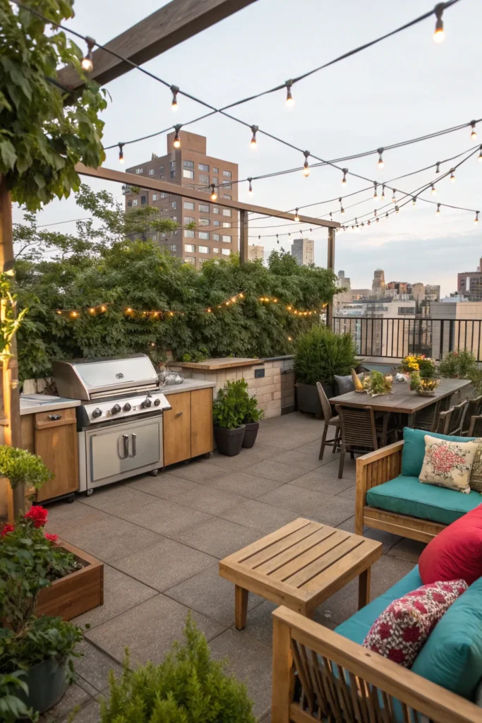 7 rooftop bbq oasis patio bbq area ideas