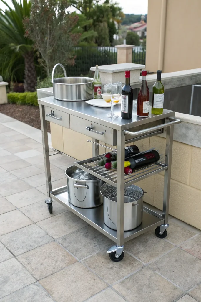 8 kucht professional portable sink cart stainle