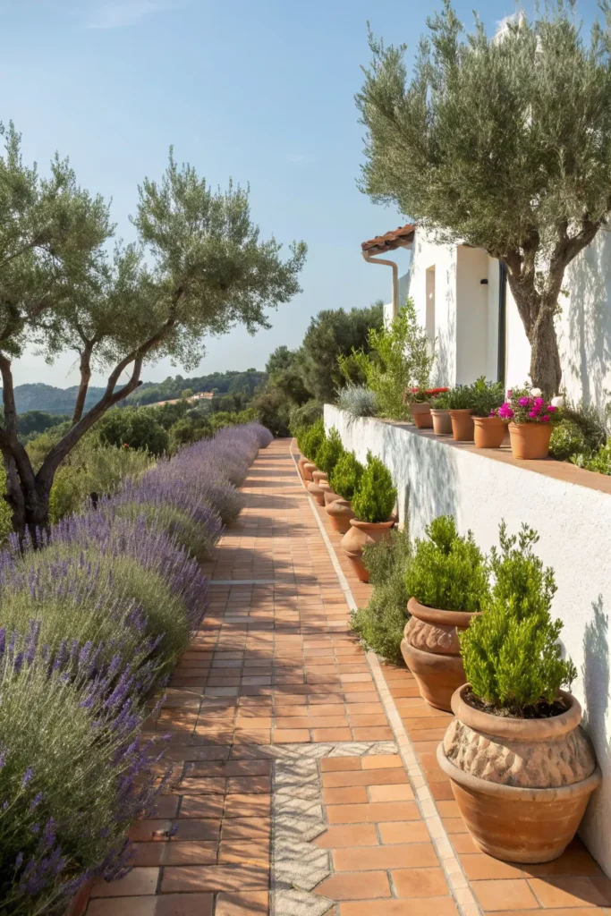 8 mediterranean terracotta pathway garden a terr
