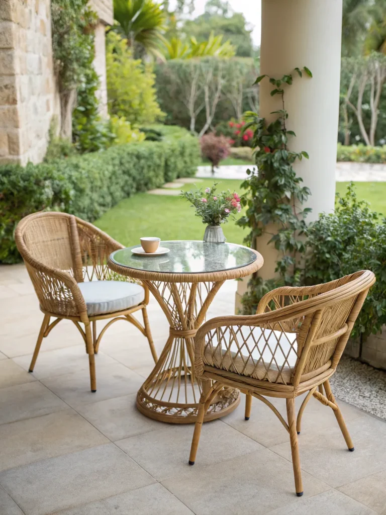 8 rattan bistro set patio seating ideas