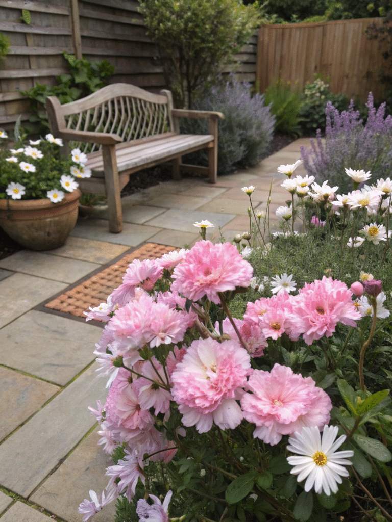 8 romantic courtyard garden with azalea pink ruf
