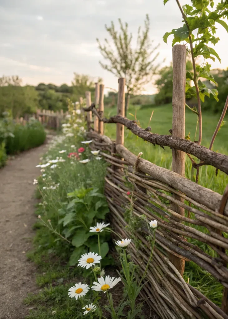 8 whimsical twig and branch fence create a reali