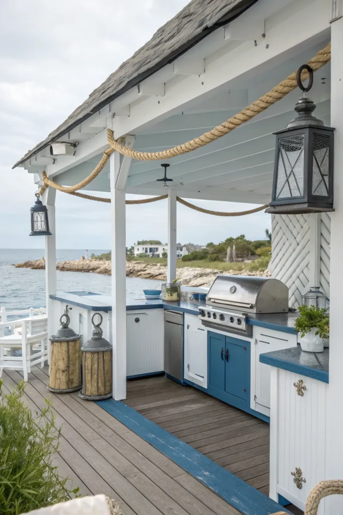9 coastal sea breeze charm deck kitchen with whi