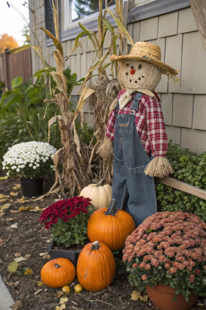 9 create a rustic scarecrow a handmade scarecrow