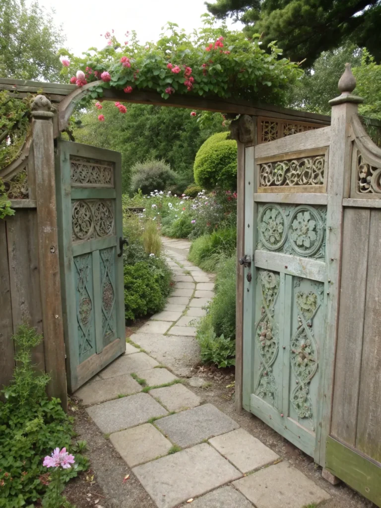 9 double door entrance cottage garden gate idea
