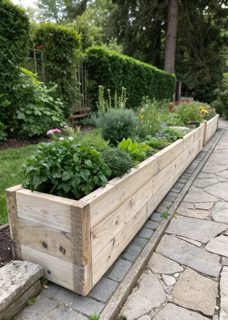 9 outsunny wooden planter box a rustic planter