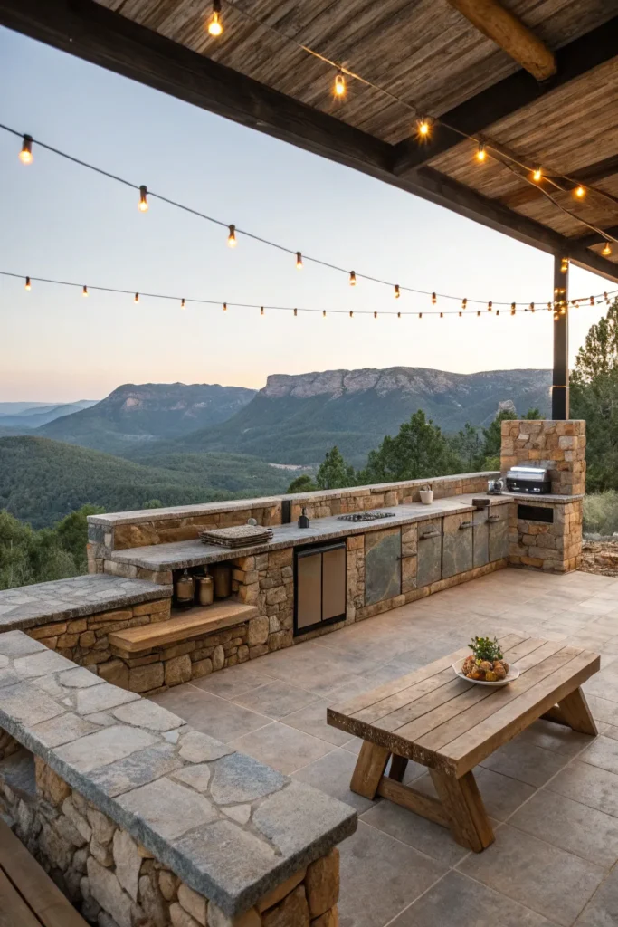 9 scenic mountain cooking space depict an open a