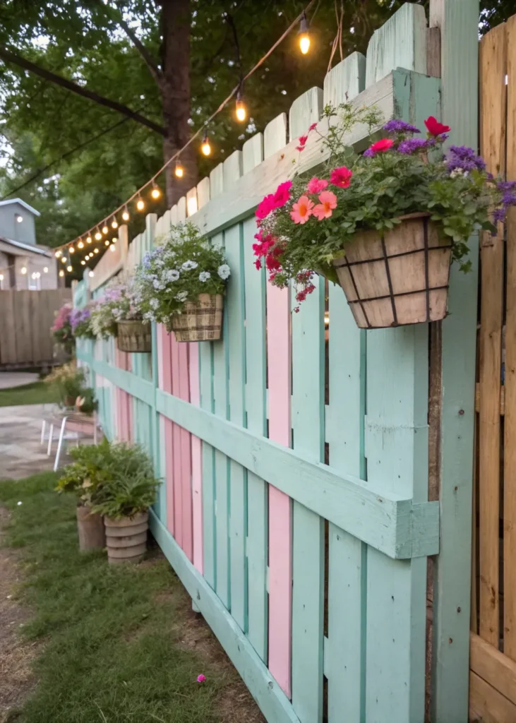 9 upcycled pastel pallet fence design a realisti