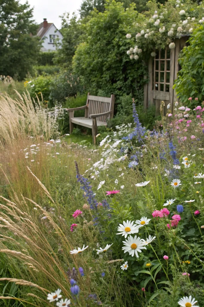 9 wild overgrown cottage garden front yard with
