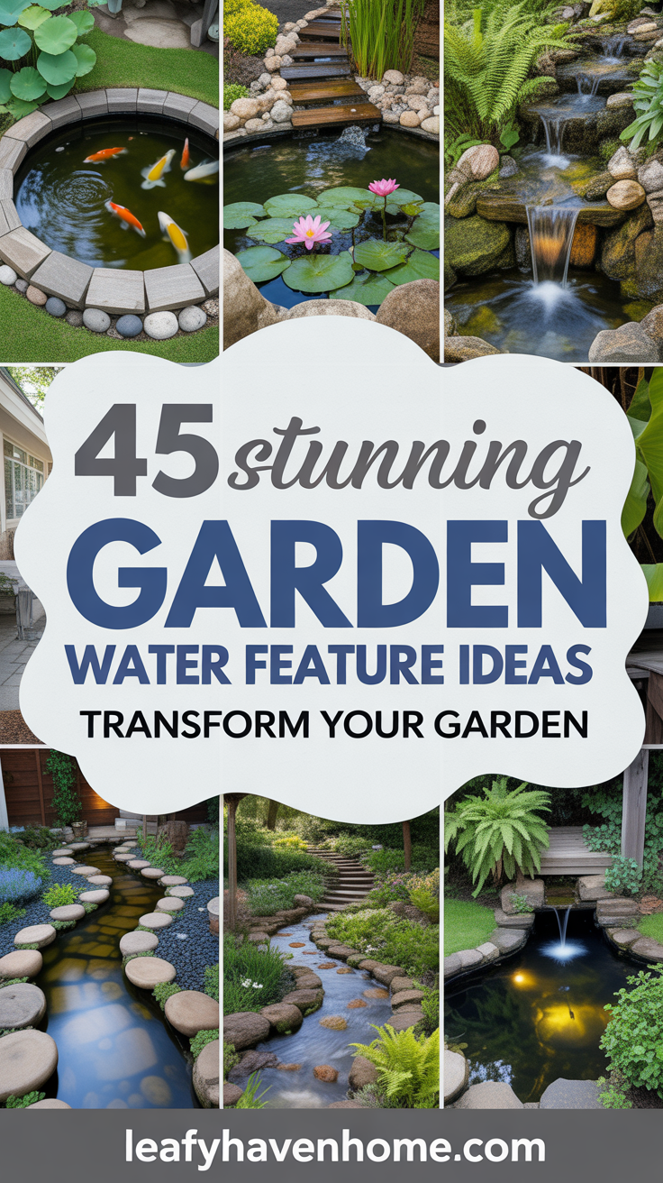 45 Garden Water Features Ideas to Transform Your Outdoor Oasis