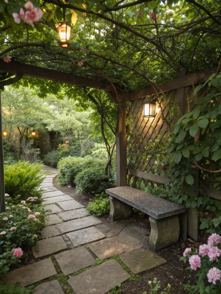 meditation garden spot in garden nook idea