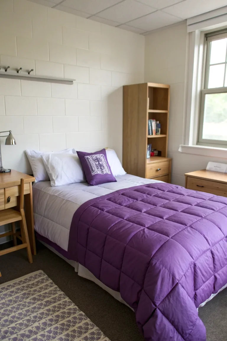 15 Purple Dorm Room Ideas That Look Stylish & Cozy