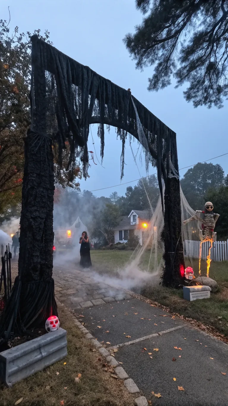 13 Spooky Halloween archway DIY Ideas (Easy & Affordable)