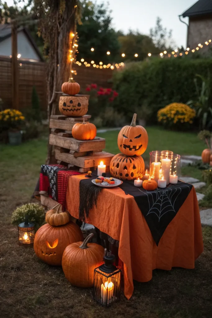 Outdoor Halloween Table Decorations