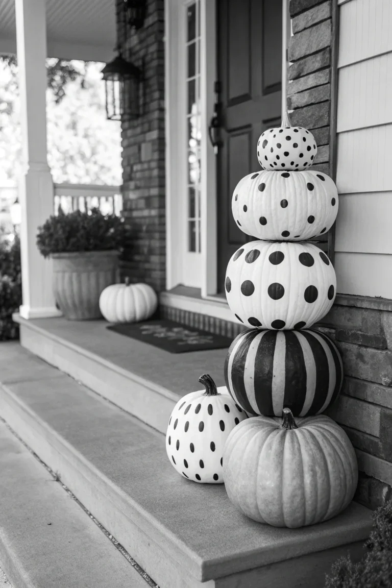 20 Black and White Halloween Decor for Modern Homes