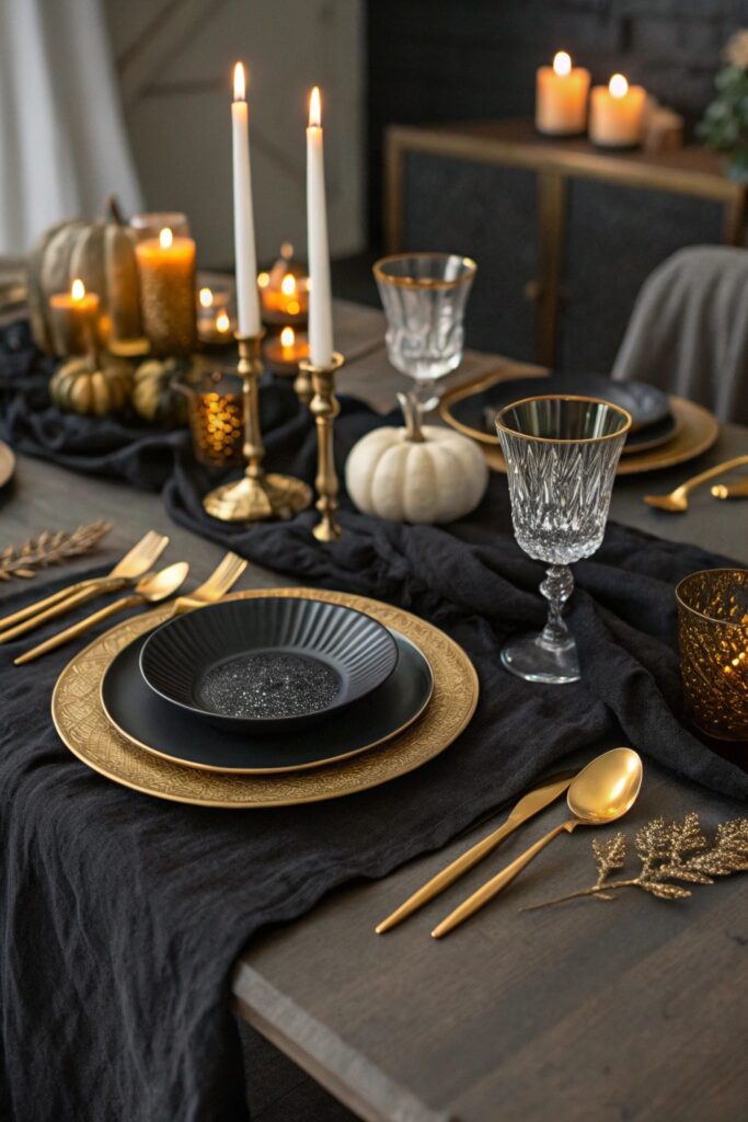 Halloween Table Settings 