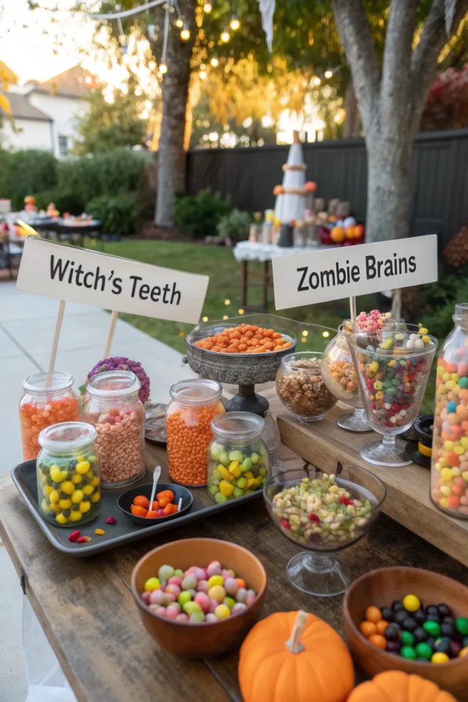 11 a candy overload halloween buffet outdoors wi