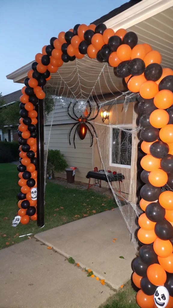 11 a simple halloween archway made from orange a