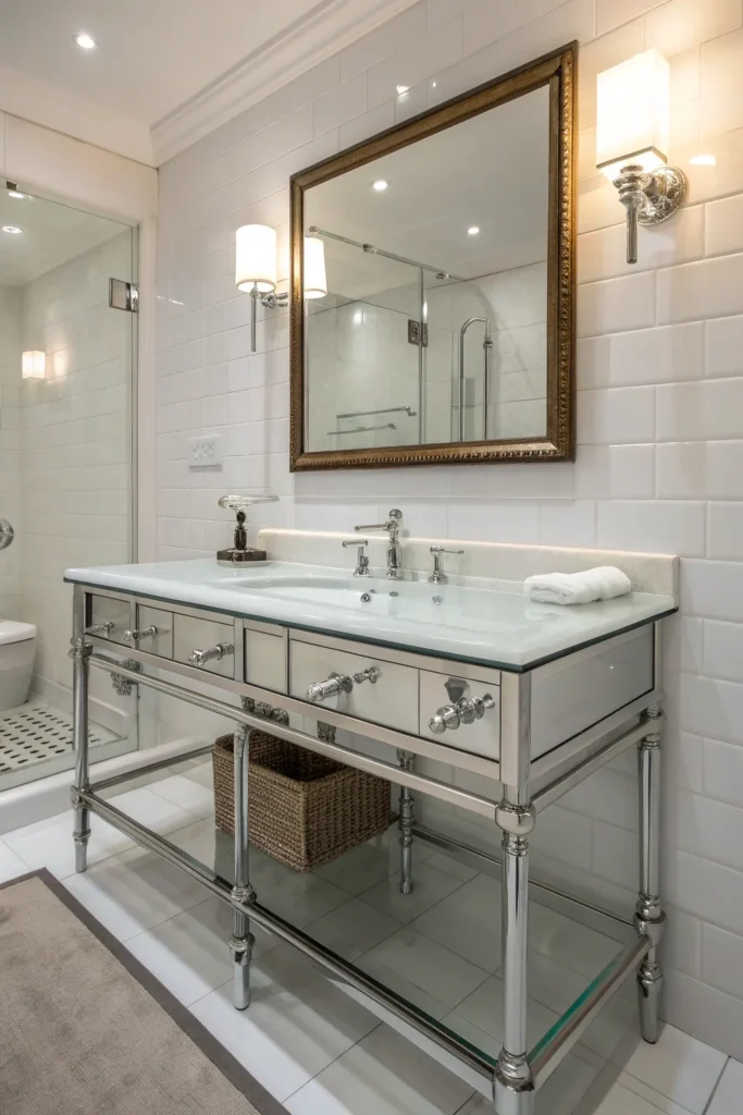 11 elegant glass countertop vanity reflecting n