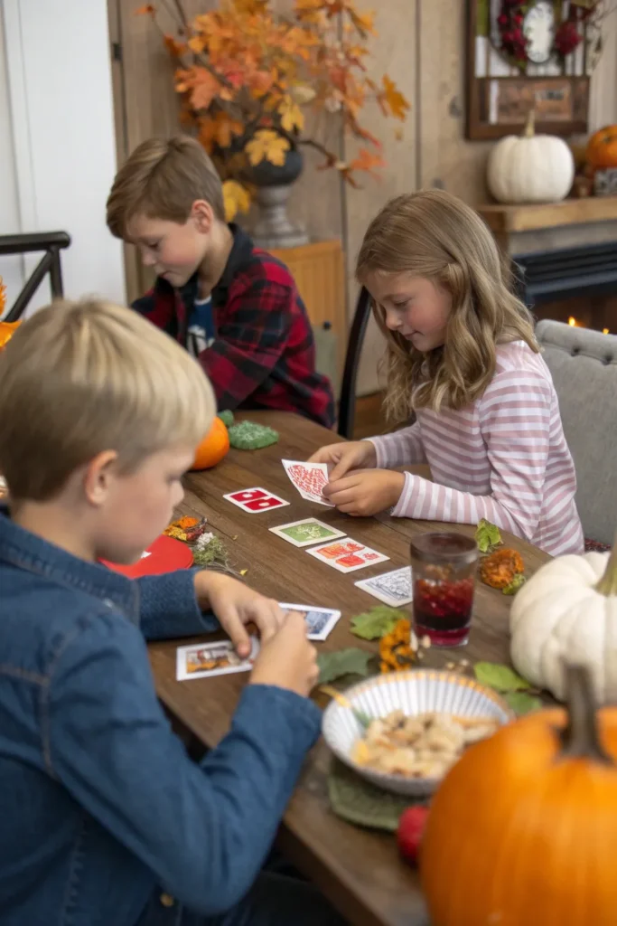 11 realistic photo of children playing uno and g