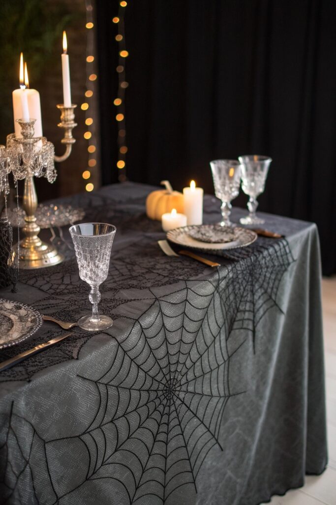 11 spider web table overlay a dark halloween tab