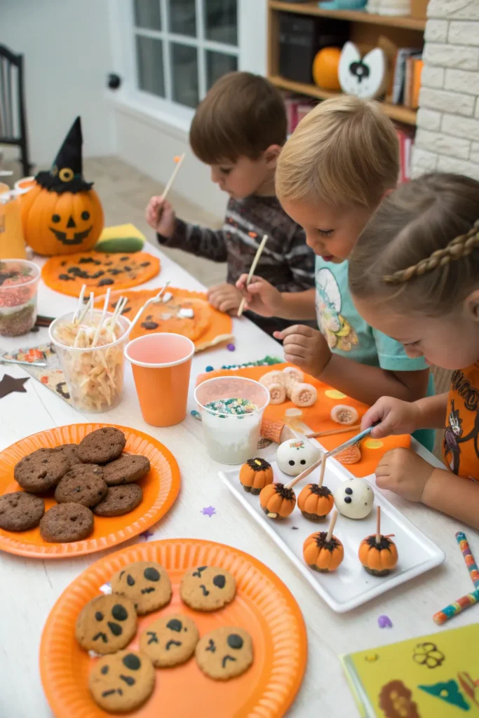 12 a snack decorating table with preschoolers sp 1