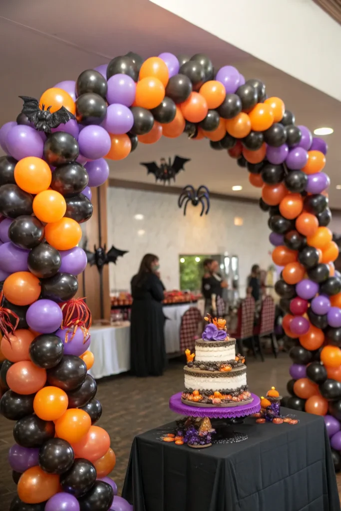 12 balloon arch of doom a large balloon arch in