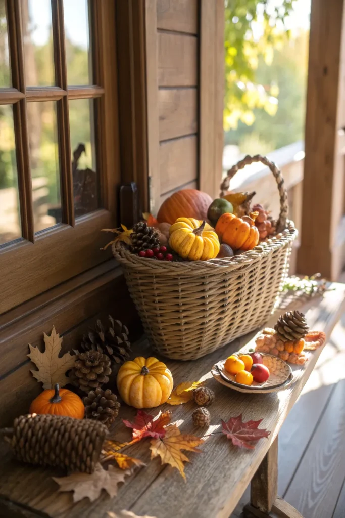 12 harvest basket a wicker basket overflowing wi