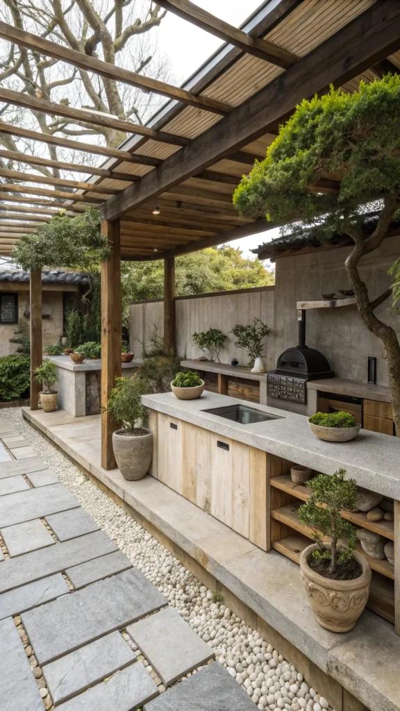 12 japanese wabi sabi pergola kitchen understate