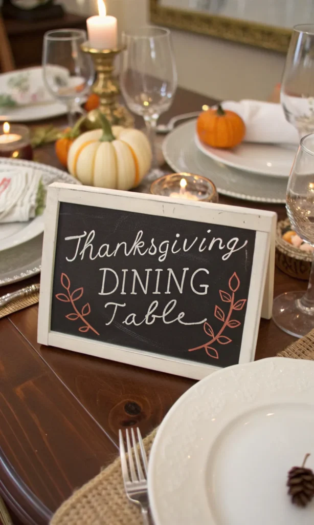 13 chalkboard place cards thanksgiving dining ta