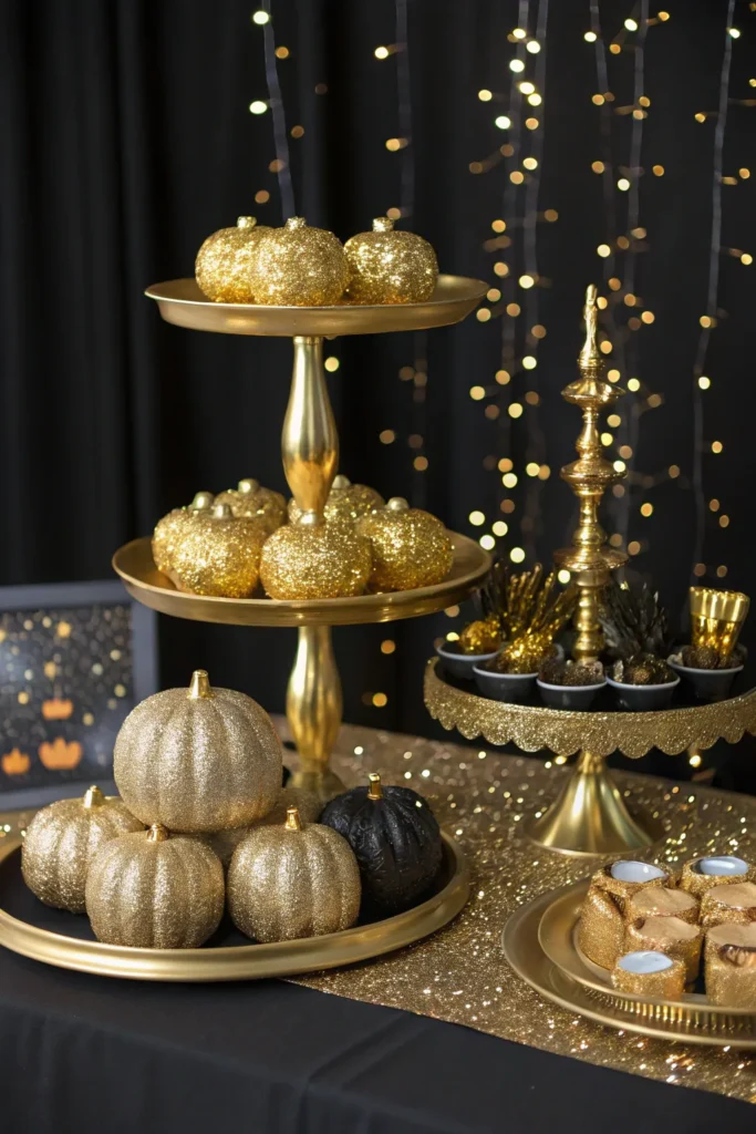 14 a glamorous gold and black candy bar with gol
