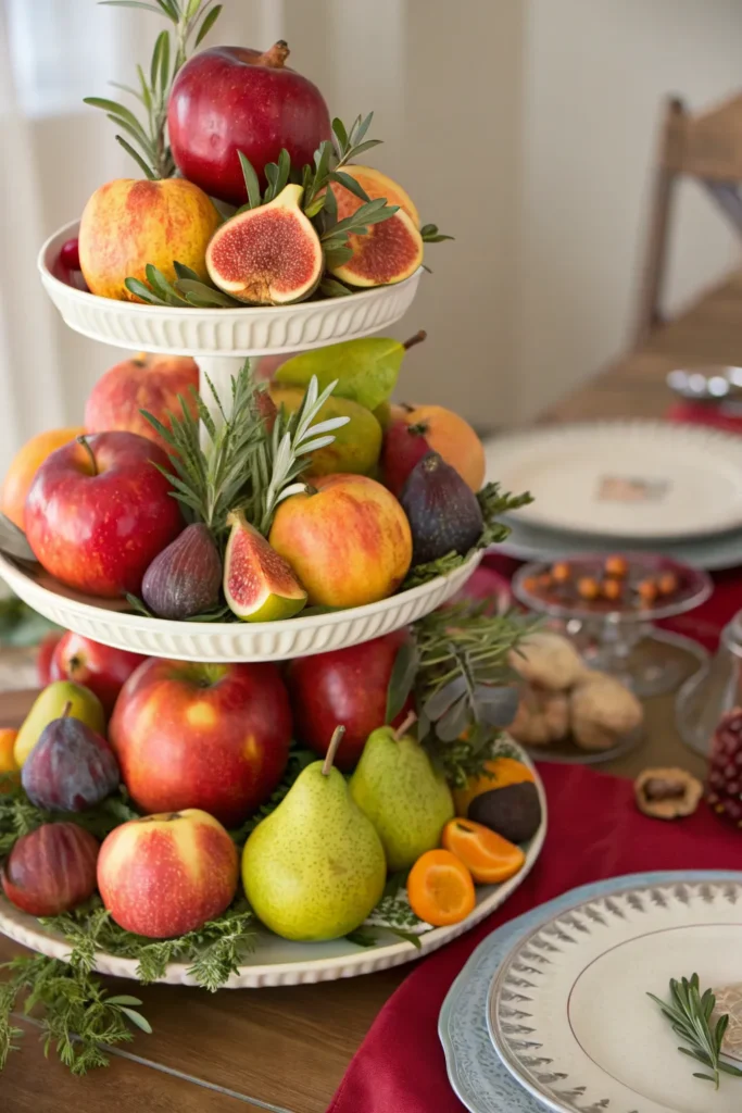 15 color coordinated fruit tier realistic tiered