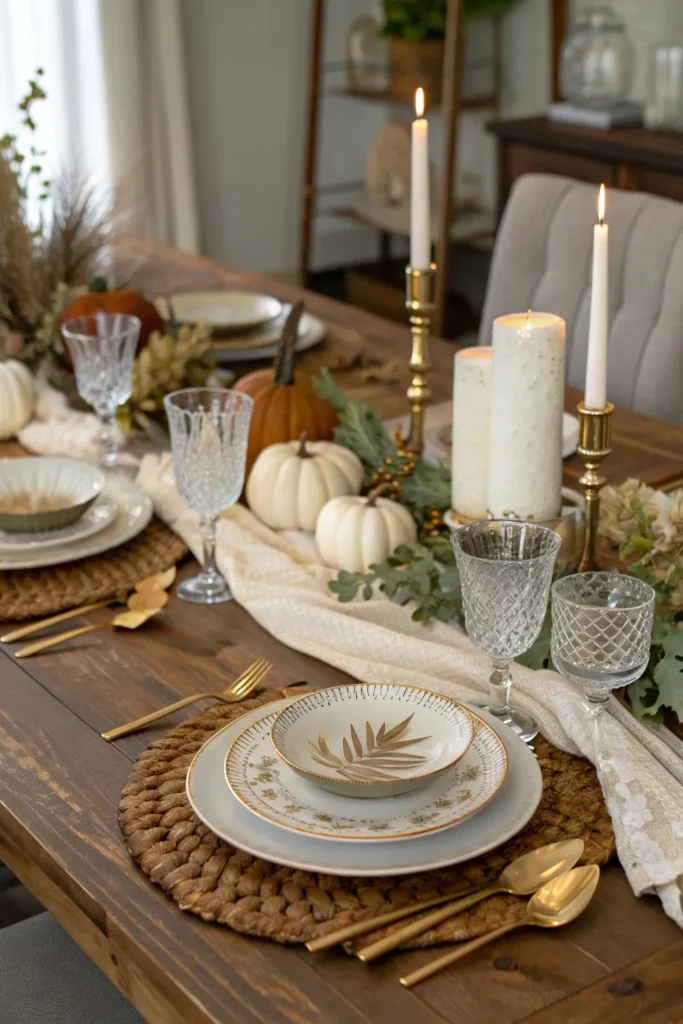 15 mix and match thanksgiving table rustic wood