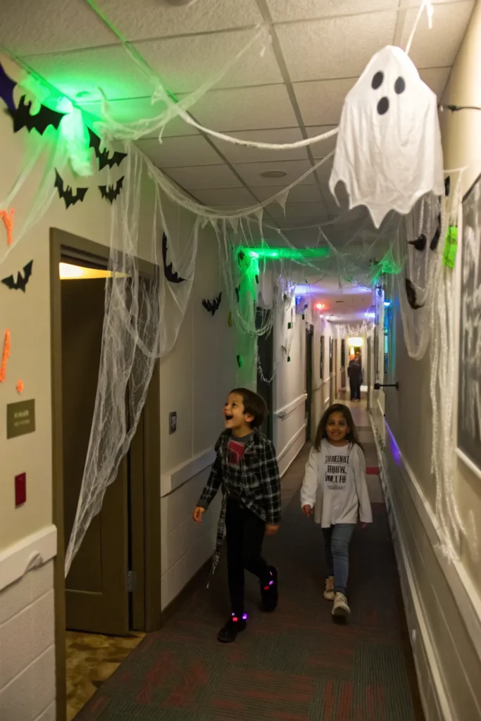 16 diy haunted house tour a hallway transformed i