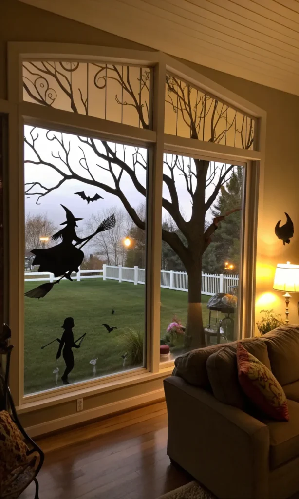 17 window silhouettes prompt nighttime view from