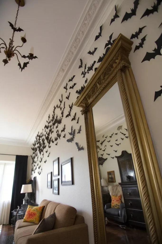 18 a swarm of paper bats a dynamic wide angle s